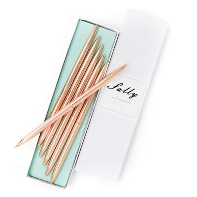 China NEW 2022 Fashionable Ballpoint Pen Office Gift Cute Cute Gold and Rose Gold Ballpoint Pen for Women for sale