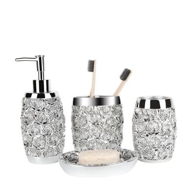 China Sustainable New Arrival Silver Modern Hotel China Bathroom Luxury Products for sale