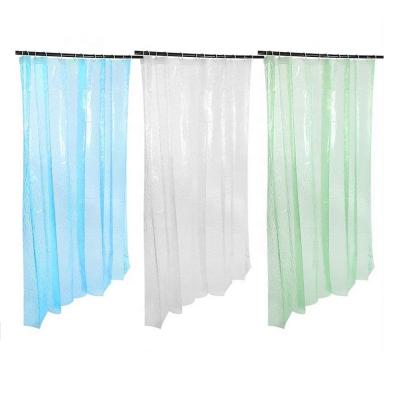 China New Sustainable Unique Design 3D Effect Water Cube Waterproof Shower Curtain for sale