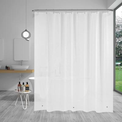 China 2022 Metal Grommet Durable Eco Friendly Extra Heavy Duty PEVA Shower Curtain Extra Thick Waterproof Coating 2022 Metal Grommet for sale