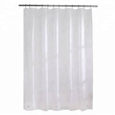 China Sustainable Clear Waterproof Vinyl Shower Curtains With Weighted Bottom And Magnets for sale