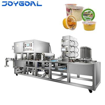 China High quality GARMENT JOYGOAL factory price bubble tea oil cup filing and sealing machine for sale