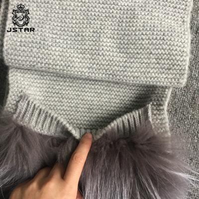 China 2021 Fashion Warm Warm Cashmere Fox Real Fur Scarf for sale