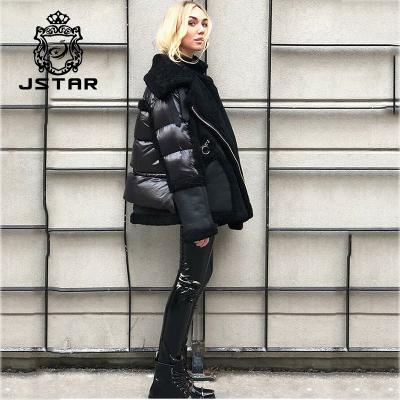 China Winter Fashion Anorak Stripper Anti-shrink Coat Jacket Women Bomber Coat Woman Anti-Shrink Coat for sale