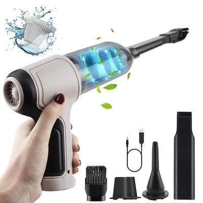 China New China-chic Car Vacuum Cleaner 120W 3 in 1 Cordless Handheld Auto Home and Car Mini Car Cleaner Vacuum Wireless Dual-use Blowable Vacuum for sale