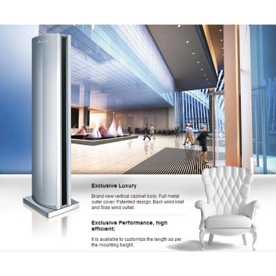 China Hotels Grade SS304 Style Vertical Air Door Curtain By Stainless Steel Design Air Screen for sale