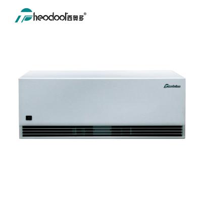 China Hotels High Efficiency 1.5m Hot Water Fan Air Curtain With Water Evaporator Coil for sale