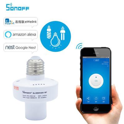 China ABS V0 Sonoff Slampher R2 Smart Light Lamp Bulbs Holder RF 433MHz Wifi Fireproof Wireless Socket Lamp Switch Control for sale