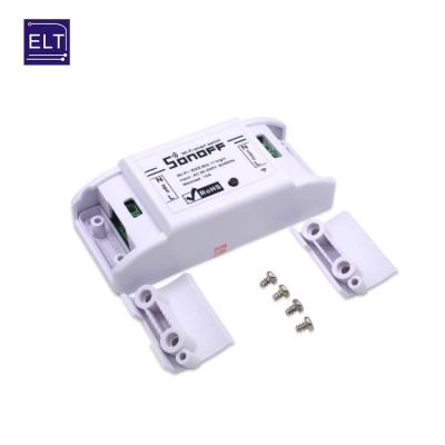 China Basic ABS Switch 90-250V 10A Wifi Electric Light Wifi Smart Switch Sonoff for sale