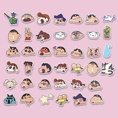 China China Factory Wholesale Waterproof Vinyl Pencil Shin-chan Pattern Cartoon Die Cut Stickers for sale