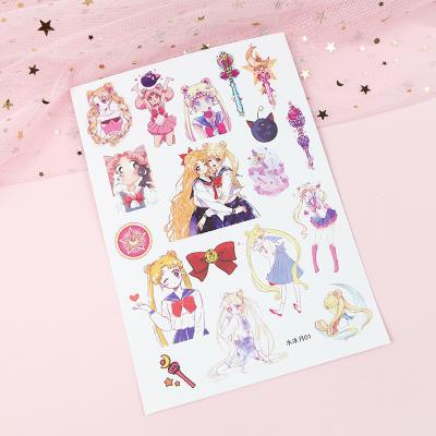 China Waterproof Moon Sticker Cartoon Character Sailor Vinyl Removable Stickers For Kids for sale