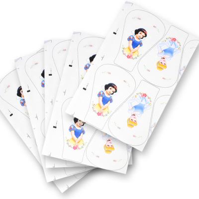 China Design Waterproof Waterproof Cartoon Printing White Princess Cute Snow Stickers Te koop