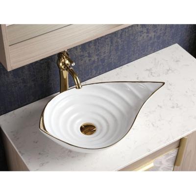 China Modern Hot Selling Marbling Ceramic Bathroom Sink And Vanity Basin for sale