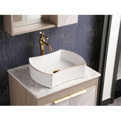 China Wholesale Modern Round Wash Basin Hand Wash Basin Matte Black Color Ceramic Bathroom Vessel Sinks for sale