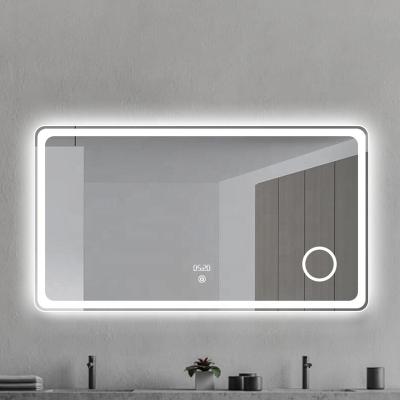 China High Quality Home Decor Bathroom Wall Mounted Magnifying Makeup Smart Fog Light Mirror for sale