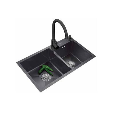 China Without Faucet Two Bowls Widely Used 304 Stainless Steel High Quality Kitchen Sink for sale