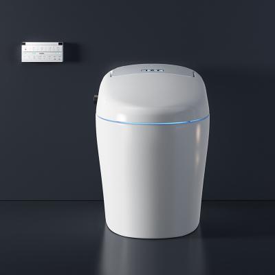 China Automatic Operation European Style Bathroom Smart Toilet Luxury Round Integrated Ceramic Toilet for sale