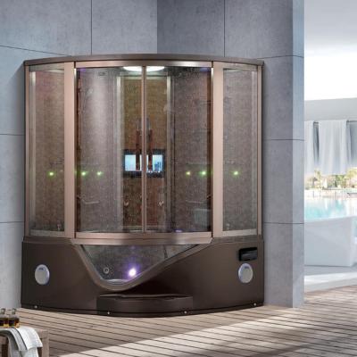 China Modern Two Piece Personal Wet Steam Shower Room Bathroom Steam Shower for sale