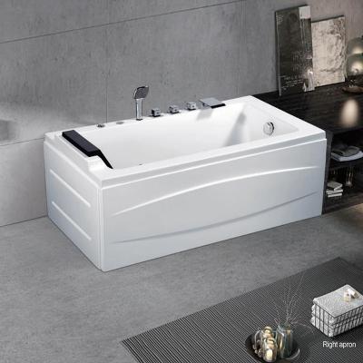 China air double side Jet Free Standing Bathtub Bathroom whirlpool skirt (straight skirt) one person massage bathtub cheap MOPO wholesale for sale