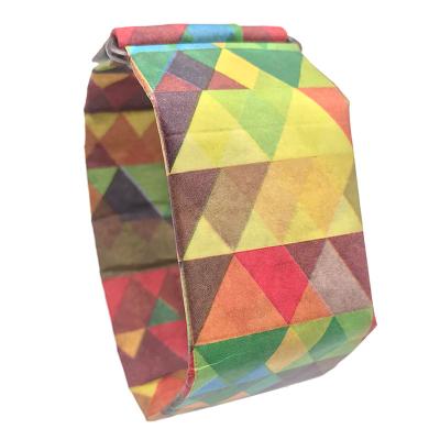 China Custom Colorful Logo Design Handmade Paper Waterproof Wristwatch With Box For Women Sports Water Resistant LED Light Durable Paper Watch for sale