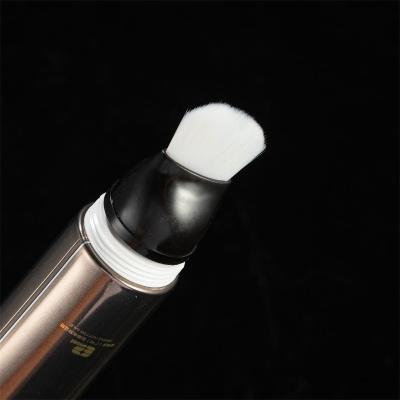 China Clear Plastic Packaging Tube Pacakaging EPL 40ml Soft Fibrous Cosmetic Empty Flat Face Brush Tube For Base Make Up Skin Care for sale