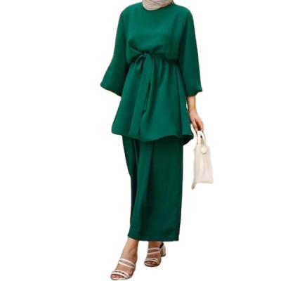 China Dress Newest Islamic Muslim Clothing Women's Abaya Islamic Clothing Suit for sale