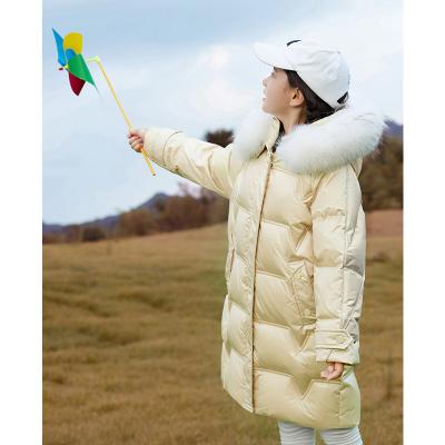 China wholesale 90% Anti-Wrinkle White Duck Down Jackets Clothing for Kids Children Winter Formal Coats for sale