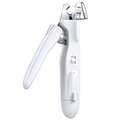 China Paw Grooming Painless Rechargeable Electric Pet Dog Nail Clipper Viable Grinder LED Light Electric Rechargeable Trimmer for sale