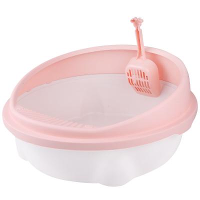 China Cat Poop Clean Pet Quality Partially Enclosed Box Cat Toilet House Cat Litter Toilet Maid Sell Well for sale