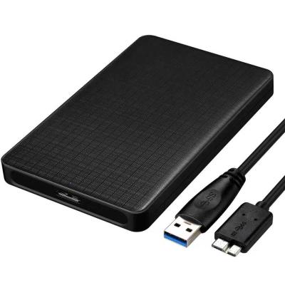 China Plastic 2.5 Inch USB 3.0 To SATA HDD Enclosure Hard Disk Drive Box SSD Case for sale