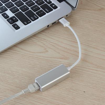 China Desktop Metal Ethernet Aluminum Cable Adapter USB 2.0 to RJ45 LAN Adapter Network Connector for sale