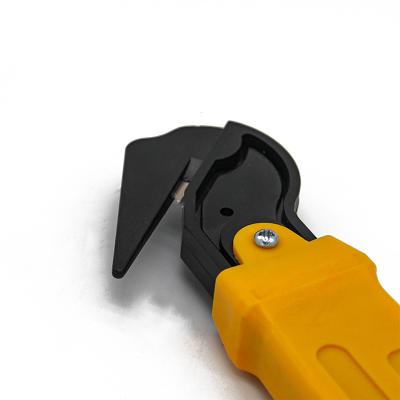 China Safety Design Hook Cutter Manufacturer Low Price Safety Knife Cutter Belt And Carton Service Opener for sale