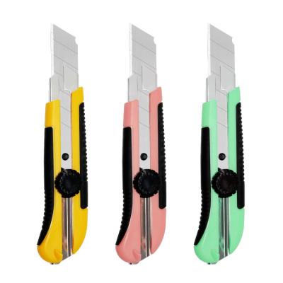 China new design 60# blade safety fashion custom logo high quality steel luxury portable single heavy duty paper cutter multi utility knife for sale