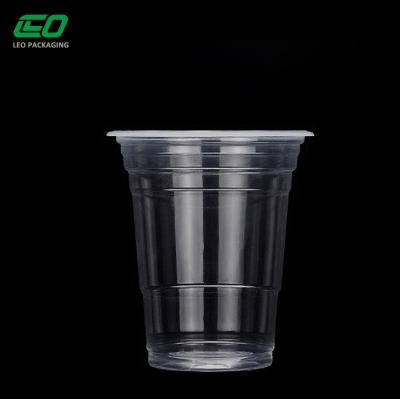 China Disposable Clear Plastic Cup PP Disposable Tea Milk Cup Hard Cup Coffee Clear Plastic Cups for sale