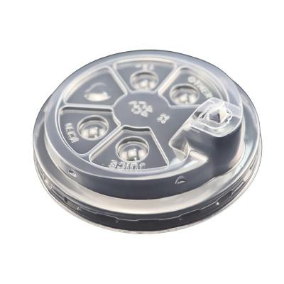 China Non Puddle Take Out Coffee Cup Lid For Hot Cold Drinks Disposable Clear Plastic Coffee Cup Lids for sale