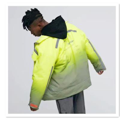 China 100% polyester reflective fabric with gradient printing popular reflective jackets in 2020 en venta