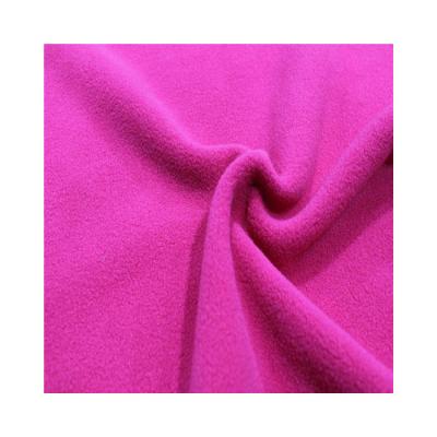 China 100% Polyester micro fleece 150D/144F DTY two side brush one side antipilling fabric winter coat for sale