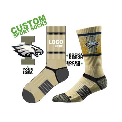 China OEM QUICK DRY DQ-093 QUICK DRY OEM Made Your Own Design Logo Custom Sports Socks With Logo Personalized Sports Socks Sports Custom Socks for sale