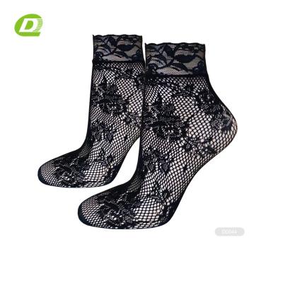 China DQ- D073 Sustainable Lace Ankle Socks For Women Lace Up Ankle Socks Women for sale