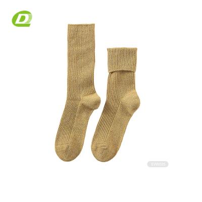 China DQ- E0352 Sustainable Cotton Scrunchy Thick Slouch Slouch Socks For Women Slouch Slouch Socks for sale