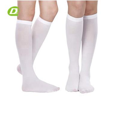 China DQ-B494 Ladies Viable Women's Socks Women Girls White Knee High Socks for sale