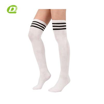 China DQ-B694 Girls Cheap Viable Teen High Knee Tube School Sock Accept Customization for sale