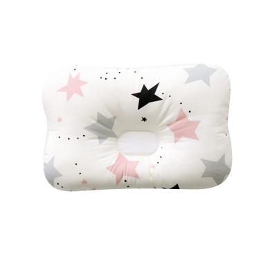 China New Baby Protective Flat Head Pillow Breathable Healthy Breathable Printed Newborn Pillow For Baby for sale