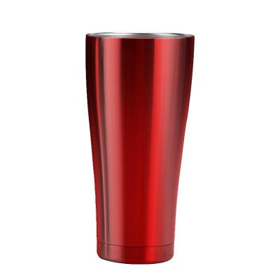 China Disposable Custom Design Slim Curved 30oz Travel Mug Double Wall Insulated Coffee Tumbler With Slide Lids for sale