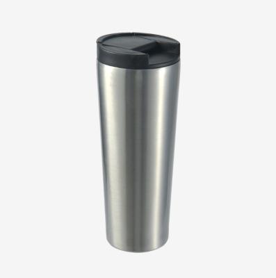 China High Quality Disposable Coffee Tumbler Stainless Steel Travel Vacuum Insulated Reusable Coffee Cup With PP Flip Lid for sale