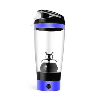 China Custom Logo Desktop 450ml USB Charging Electric Juice Tumbler Milk Bottles Protein Shaker Coffee Cup Plastic Self Stirring Coffee Mugs for sale