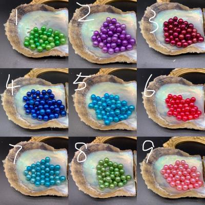 China Freshwater pearl Edison pearl color optimization dyed pearl loose pearl 6.5-7.5mm large particles wholesale and retail for sale