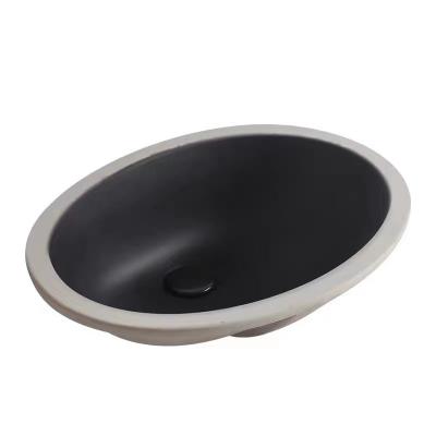 China Modern Modern Art Basin Matt Black Bathroom Ceramic Sanitary Ware Sinks Hotel Home School for sale