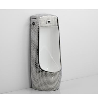 China Cheap Sensor Urinal Moden Sliver Bathroom Floor Standing Ceramic Urinal Sanitary Ware Men Urinal for sale