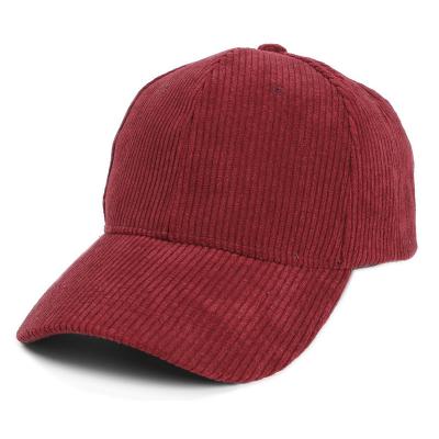 China HZM-22014 Cotton COMMON Solid Vintage Adjustable Corduroy HZM-22014 Unisex Baseball Polo Trucker Cap Hat Headwear for sale